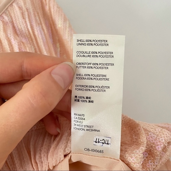 NWT Anthropologie Amelie Blush Beaded Cami sz 2 - Picture 10 of 10